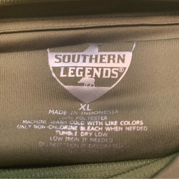 Southern Legends Gorpcore XL Green Reglan Long Sleeve Crew Neck Stretchy Hoodie - Picture 7 of 8